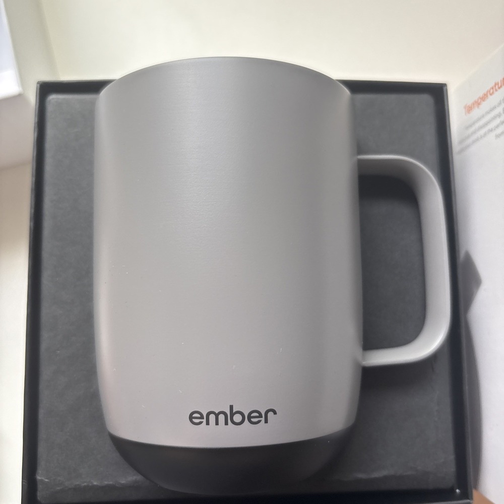 Ember Temperature Control Smart Mug 2 14 Oz Heated Coffee Mug CM191411US - Gray
